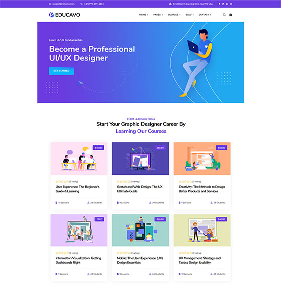 Educavo - Education WordPress Theme