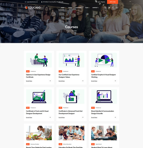 Educavo - Education WordPress Theme
